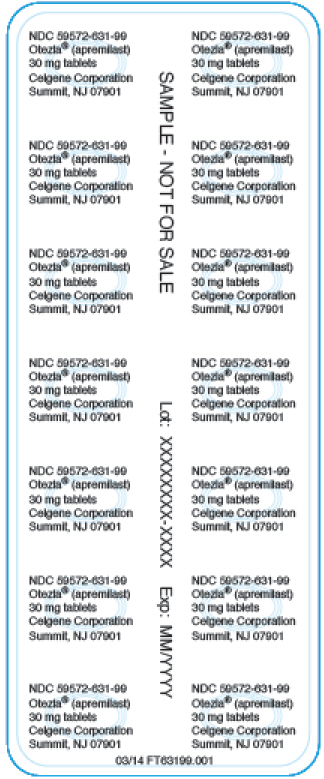 주요 표시 패널 - NDC: 59572-631-99 - 샘플 30mg 28개 블리스터 포일