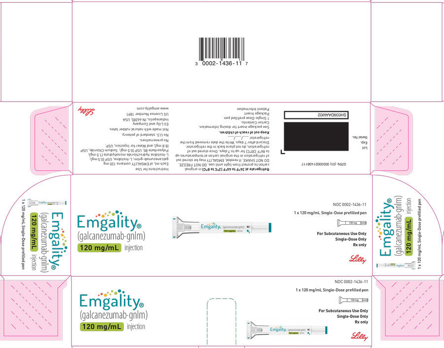 포장 상자 – EMGALITY 오토인젝터 120 mg
